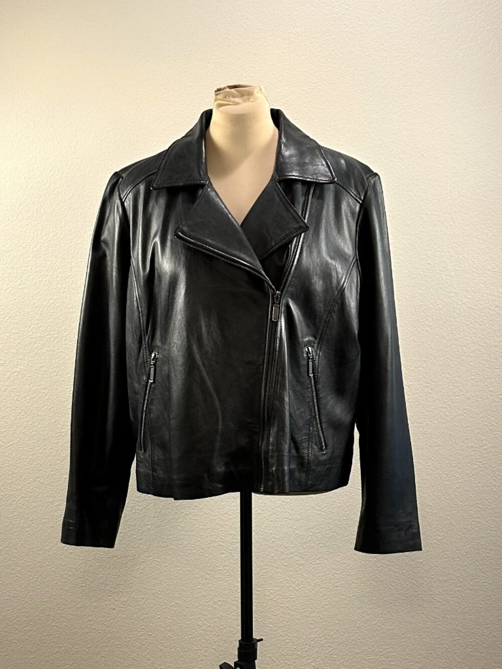 Halogen Leather Moto Jacket NWOT